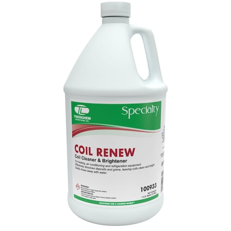 Theochem COIL RENEW - 4/1 GL CASE, Coil Cleaner & Brightener, 4PK 100933-99990-7G